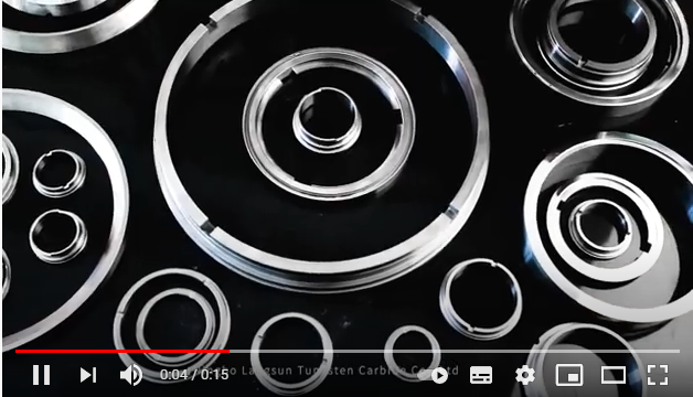 Tungsten carbide rings for mechanical seals