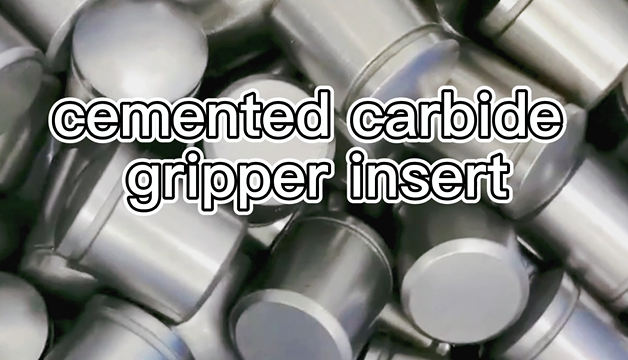 Cemented carbide gripper insert for driling tools