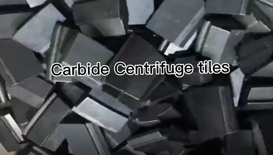 What is the tungsten carbide centrifuge tiles?